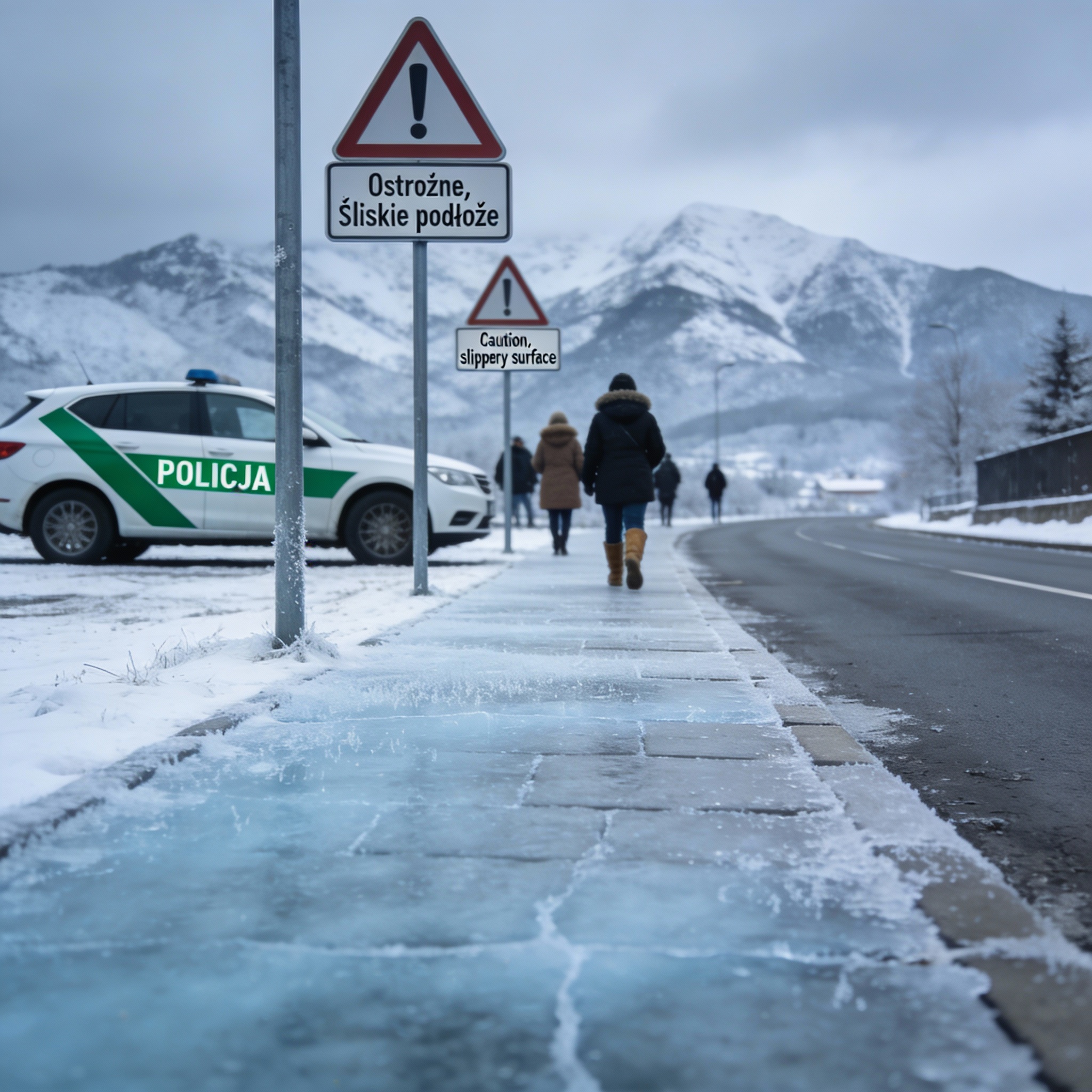 Ostrzeżenie przed gołoledzią w Kudowie-Zdroju - Historia Dolnego Śląska