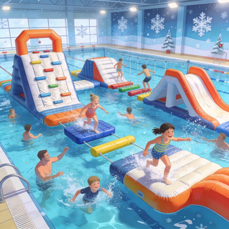 Wodny Tor Przeszkód w Basenie Wodny Świat – Kudowa ferie pełne atrakcji!