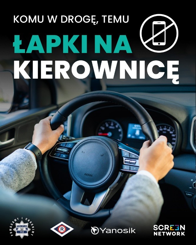 "Łapki na kierownicę" - Policja prowadzi akcję profilaktyczną w całym kraju - Aktualności