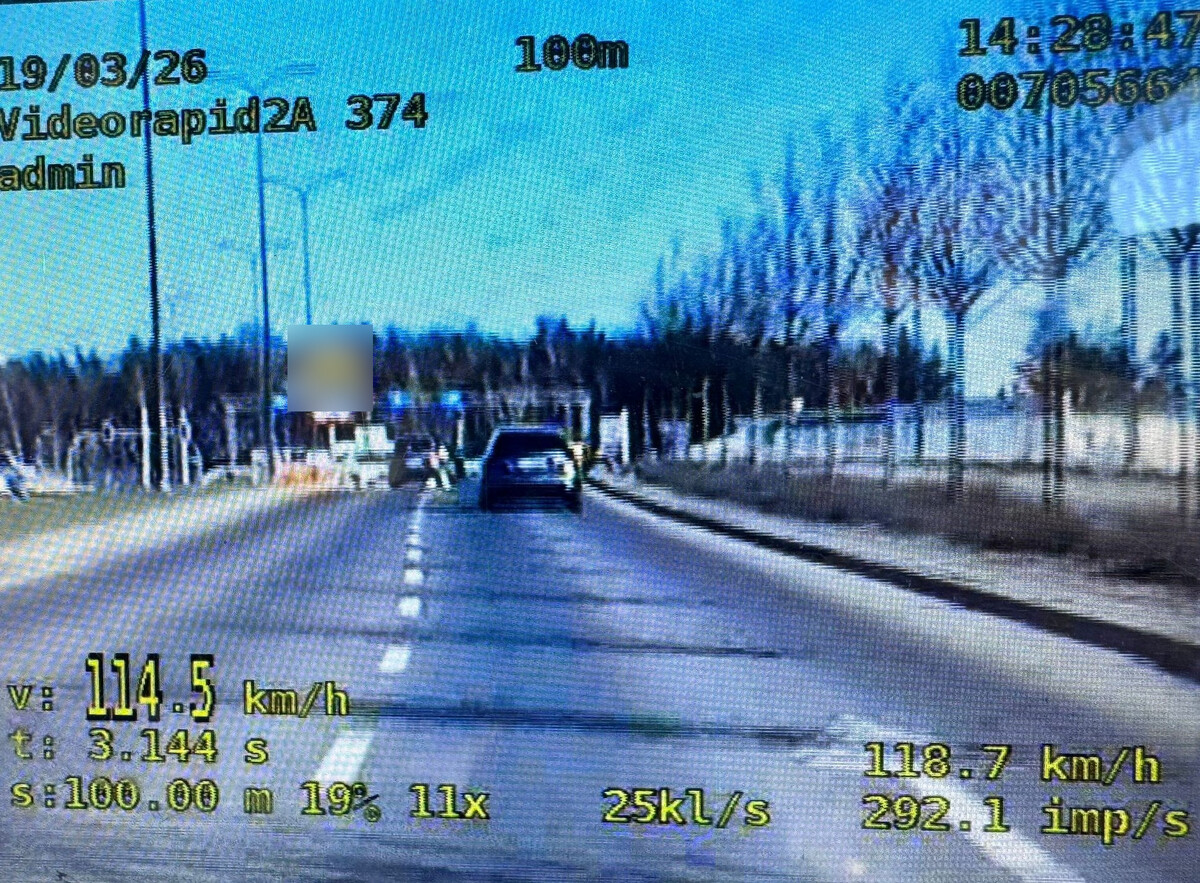 Olsztyńska policja zatrzymała kierowcę mercedesa jadącego z prędkością 114 km/h w obszarze zabudowanym - Warmińsko-Mazurskie