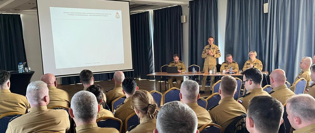 PSP Kraków: Narada szkoleniowa pionu kontrolno-rozpoznawczego PSP woj. małopolskiego - Małopolskie