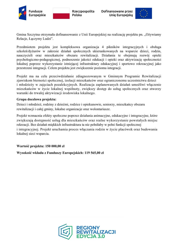 #FunduszeUE #FunduszeEuropejskie: Wsparcie dla Regionów Rewitalizacji w Polsce - Aktualności