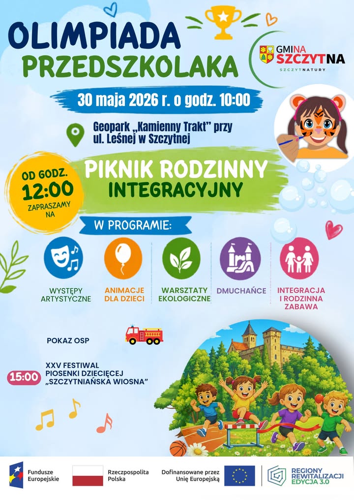 Piknik Integracyjny z Olimpiadą Przedszkolaka w Szczytnej - Aktualności