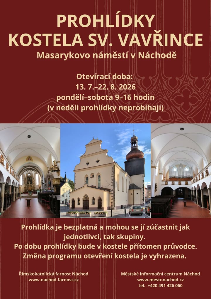 Otwarty kościół św. Wawrzyńca w Náchodzie - Czechy