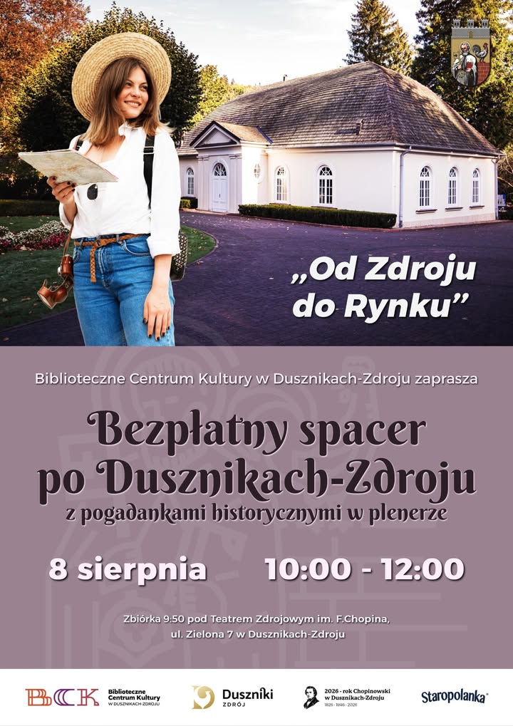 Bezpłatny spacer po Dusznikach-Zdroju już 8 sierpnia - Duszniki-Zdrój