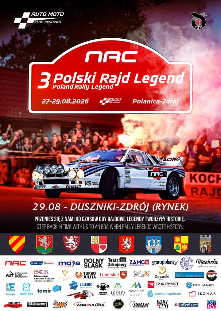 Rajdowe legendy w Dusznikach-Zdroju już 29 sierpnia - Duszniki-Zdrój