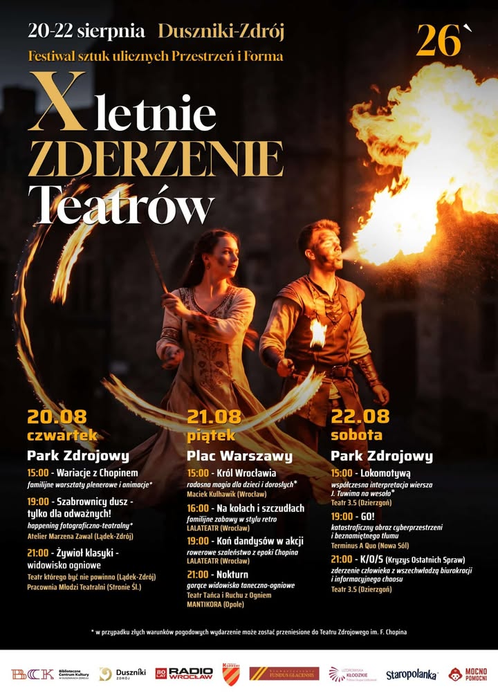 X Letnie Zderzenie Teatrów w Dusznikach-Zdroju - Duszniki-Zdrój