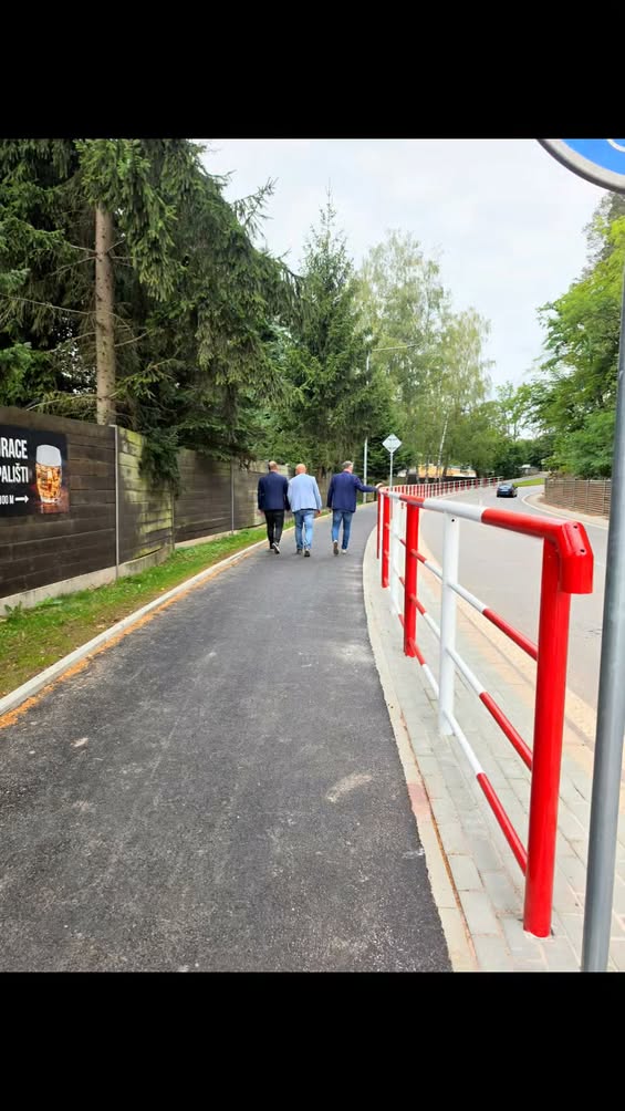 Nowa ścieżka dla pieszych i rowerzystów w Náchodzie - Czechy