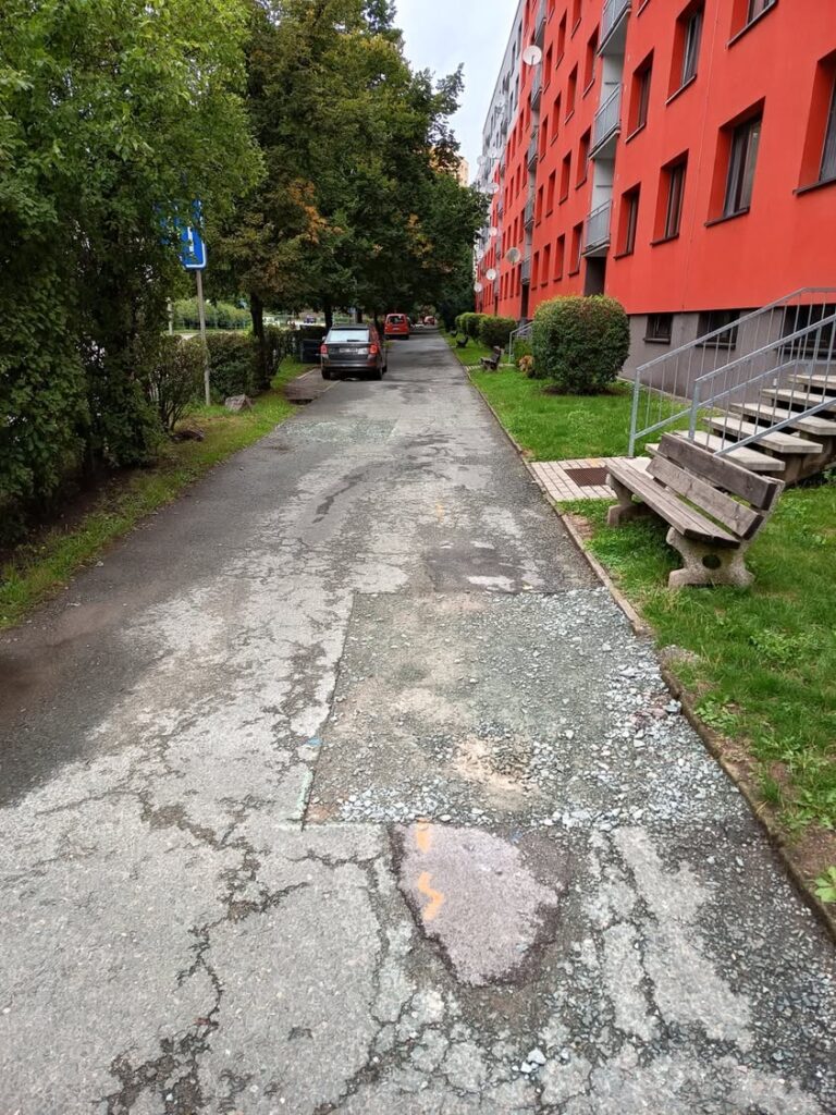 Remonty chodników w Náchodzie na Plhově - Czechy