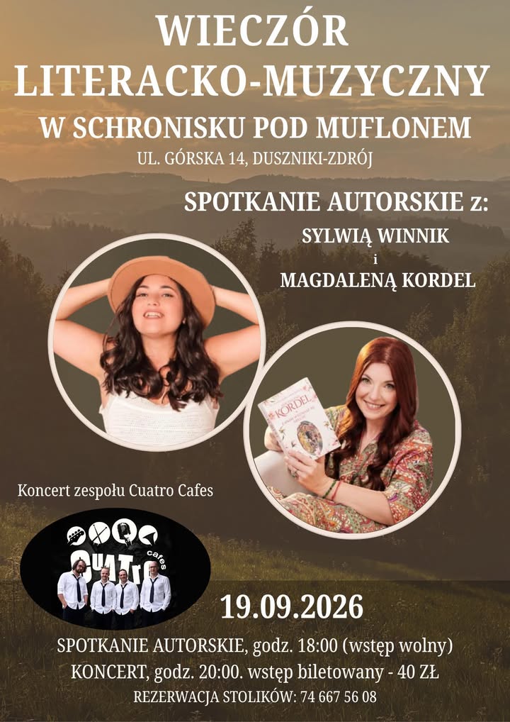 Spotkanie z Magdaleną Kordel w Dusznikach-Zdroju - Paragraf