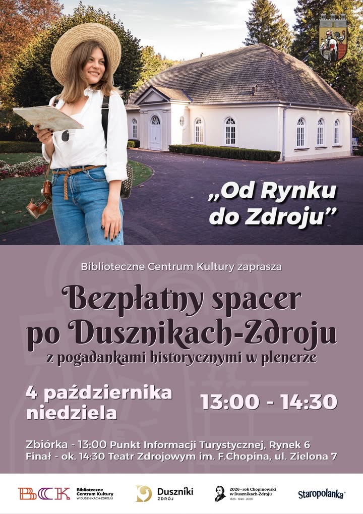 Wyjątkowy spacer po Dusznikach-Zdroju już 4 października - Duszniki-Zdrój