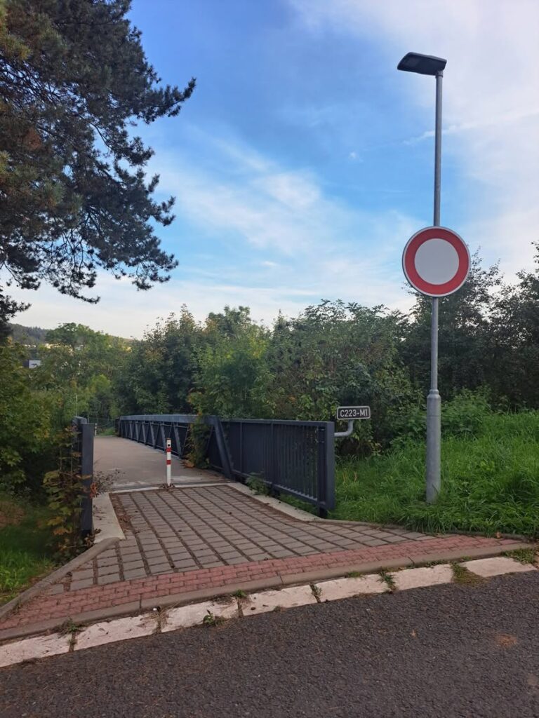 Zamknięcie kładki na Klínku w Náchodzie - Czechy